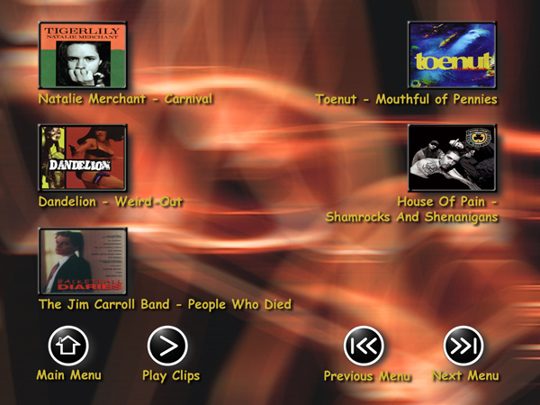 Rock Volume 2 Menu 6